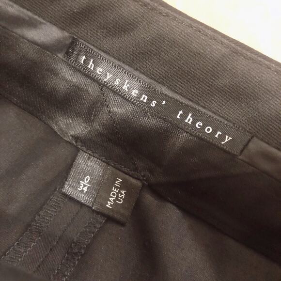 Theysken's Theory Shari Black Mini Skirt Office Work Career Size 0 - Picture 6 of 8